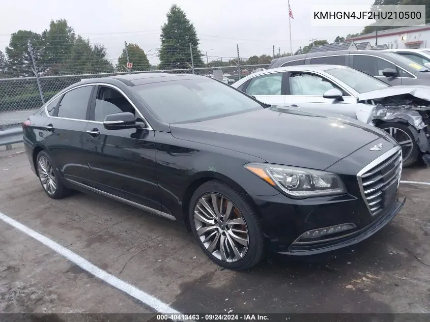 2017 Genesis G80 5.0 Ultimate VIN: KMHGN4JF2HU210500 Lot: 40413463