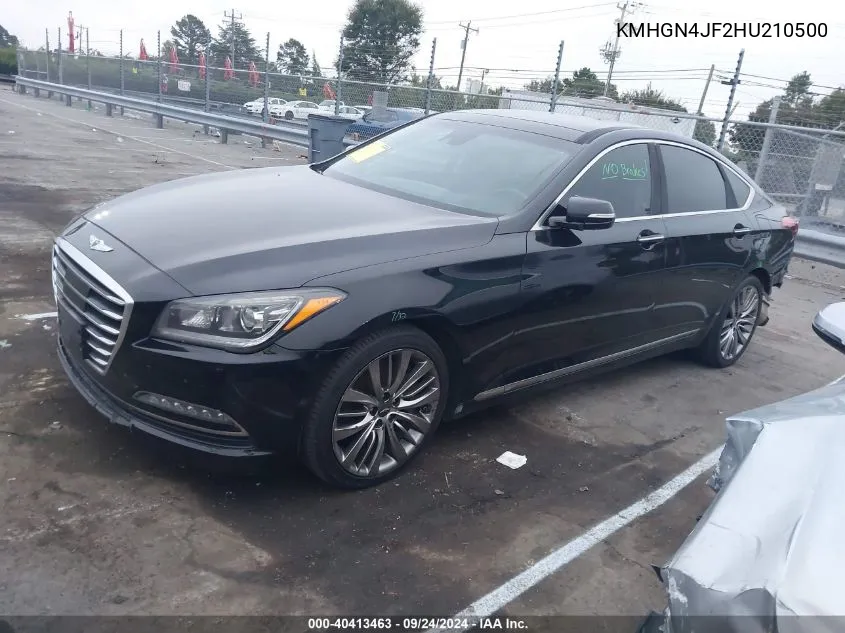 2017 Genesis G80 5.0 Ultimate VIN: KMHGN4JF2HU210500 Lot: 40413463