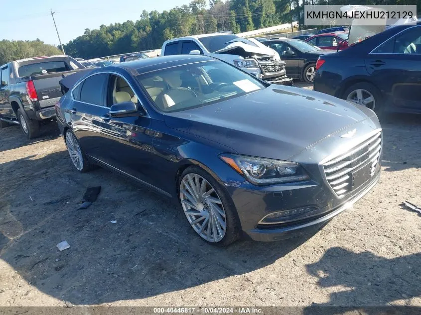 2017 Genesis G80 3.8 VIN: KMHGN4JEXHU212129 Lot: 40446817