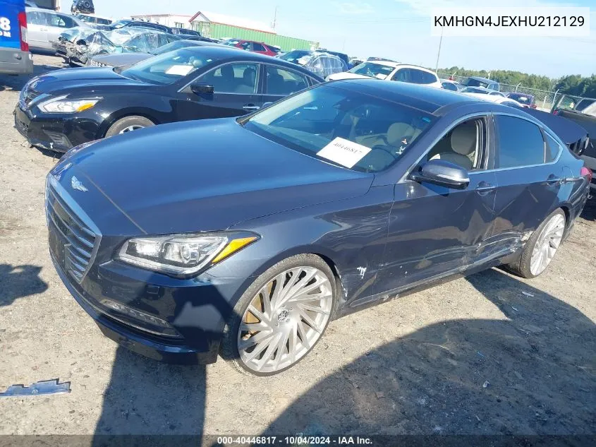 2017 Genesis G80 3.8 VIN: KMHGN4JEXHU212129 Lot: 40446817