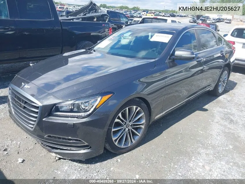 2017 Genesis G80 3.8 VIN: KMHGN4JE2HU205627 Lot: 40459268