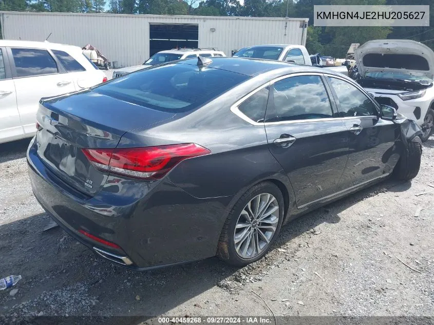 2017 Genesis G80 3.8 VIN: KMHGN4JE2HU205627 Lot: 40459268