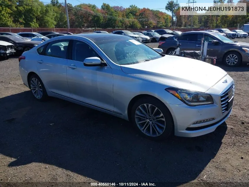 2017 Genesis G80 3.8 VIN: KMHGN4JE0HU191873 Lot: 40550146