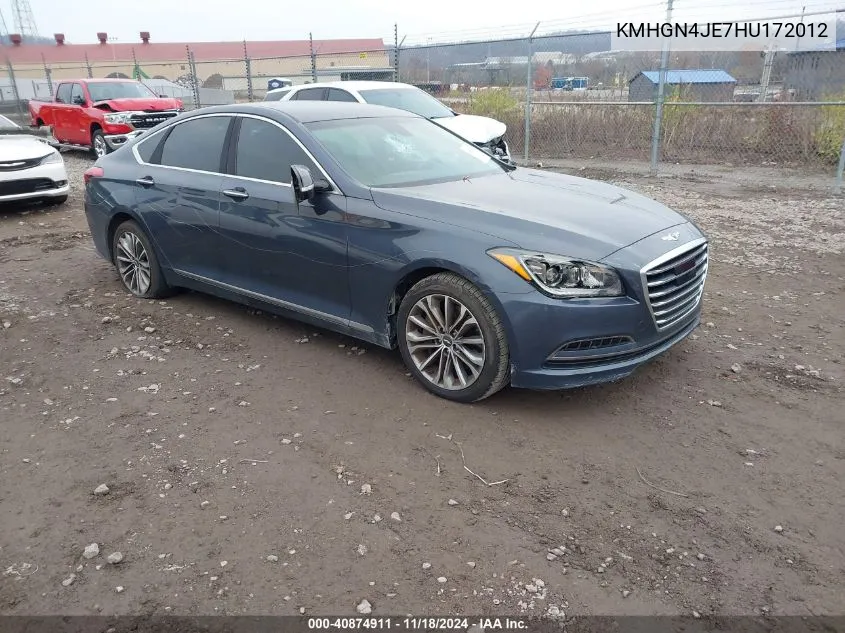 2017 Genesis G80 3.8 VIN: KMHGN4JE7HU172012 Lot: 40874911