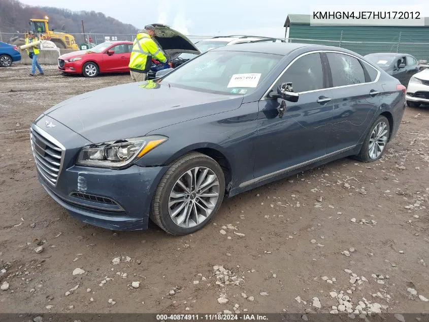 2017 Genesis G80 3.8 VIN: KMHGN4JE7HU172012 Lot: 40874911