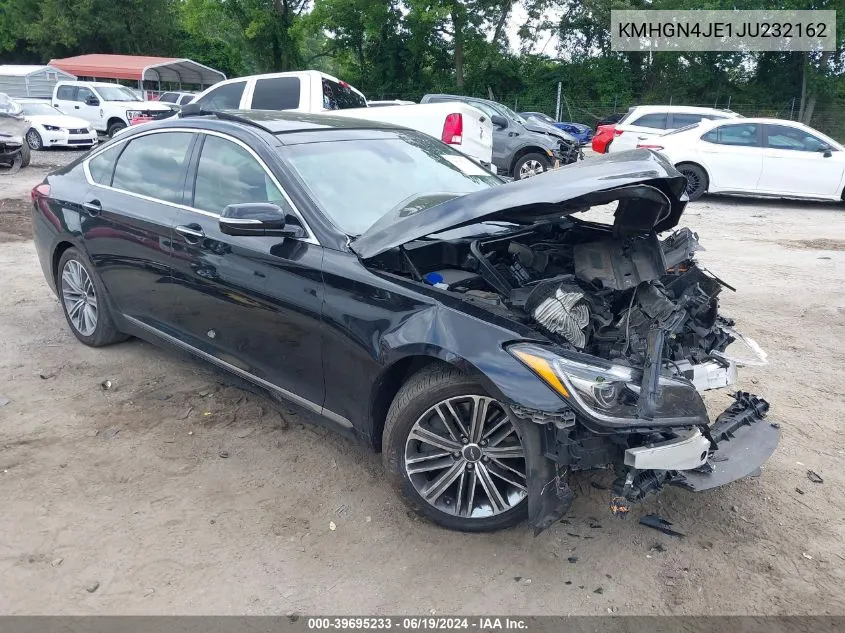 KMHGN4JE1JU232162 2018 Genesis G80 3.8