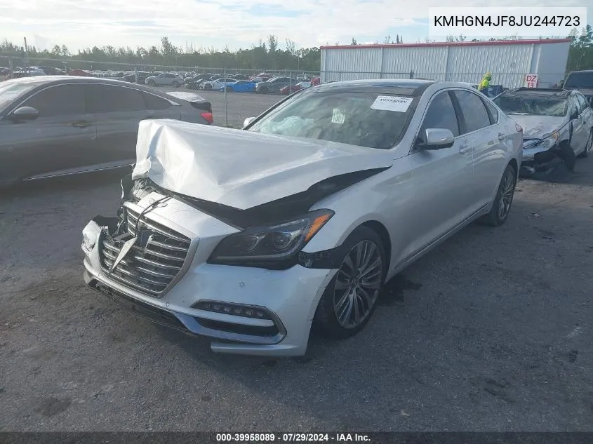 KMHGN4JF8JU244723 2018 Genesis G80 5.0 Ultimate