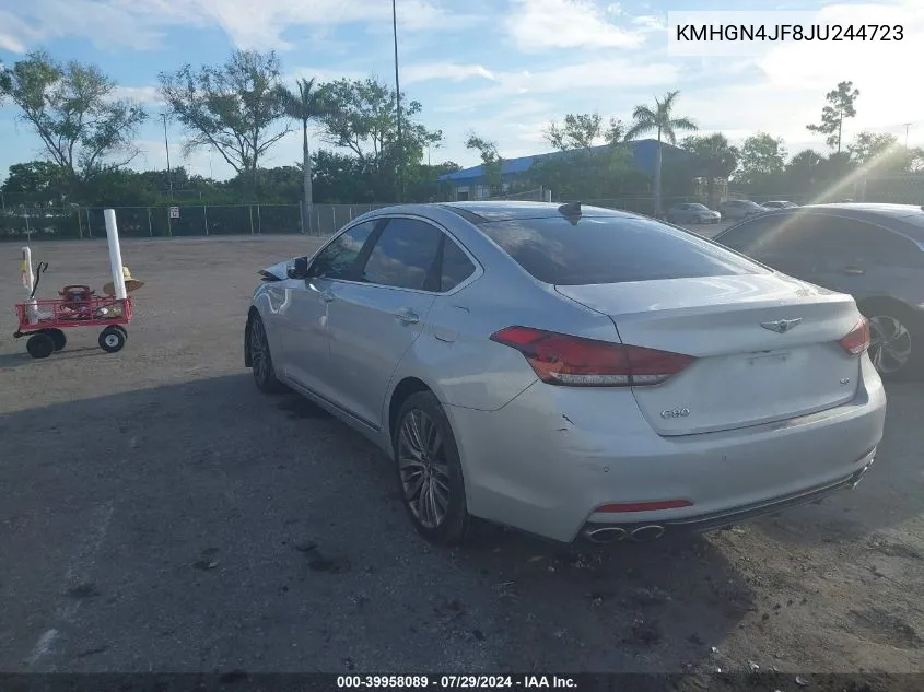 KMHGN4JF8JU244723 2018 Genesis G80 5.0 Ultimate