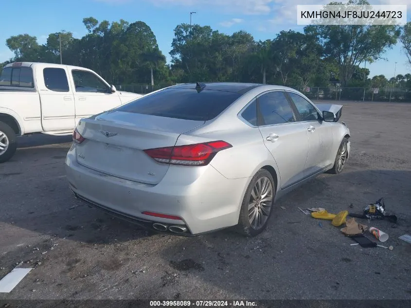 KMHGN4JF8JU244723 2018 Genesis G80 5.0 Ultimate