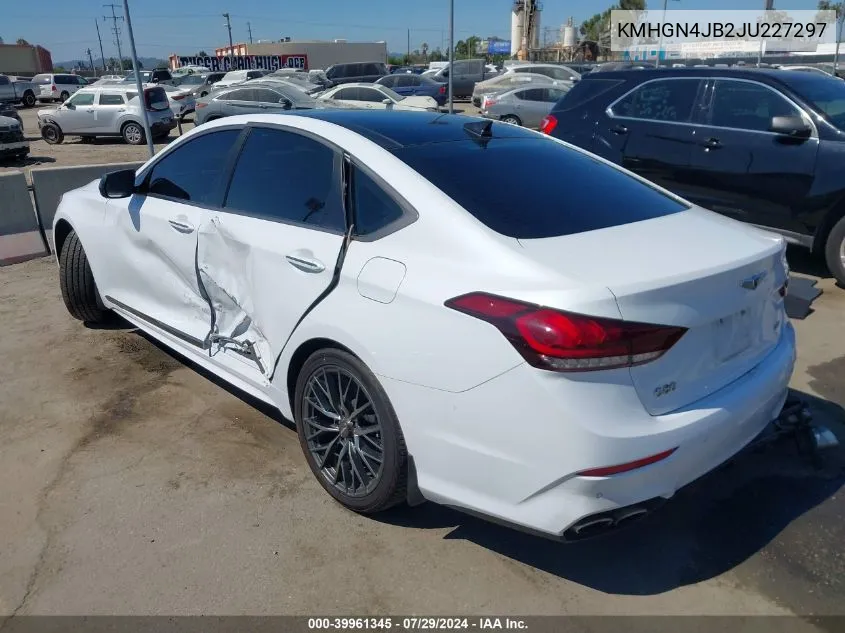 2018 Genesis G80 3.3T Sport VIN: KMHGN4JB2JU227297 Lot: 39961345