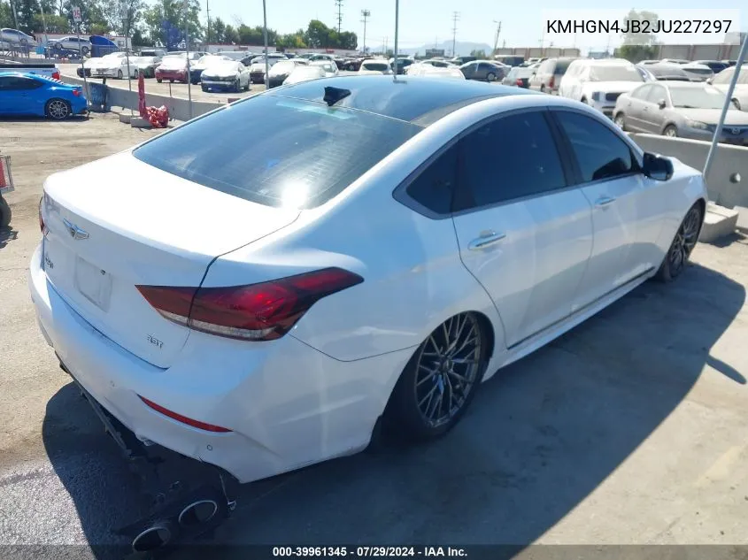 2018 Genesis G80 3.3T Sport VIN: KMHGN4JB2JU227297 Lot: 39961345