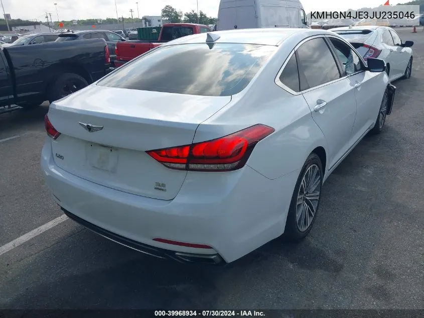 2018 Genesis G80 3.8 VIN: KMHGN4JE3JU235046 Lot: 39968934