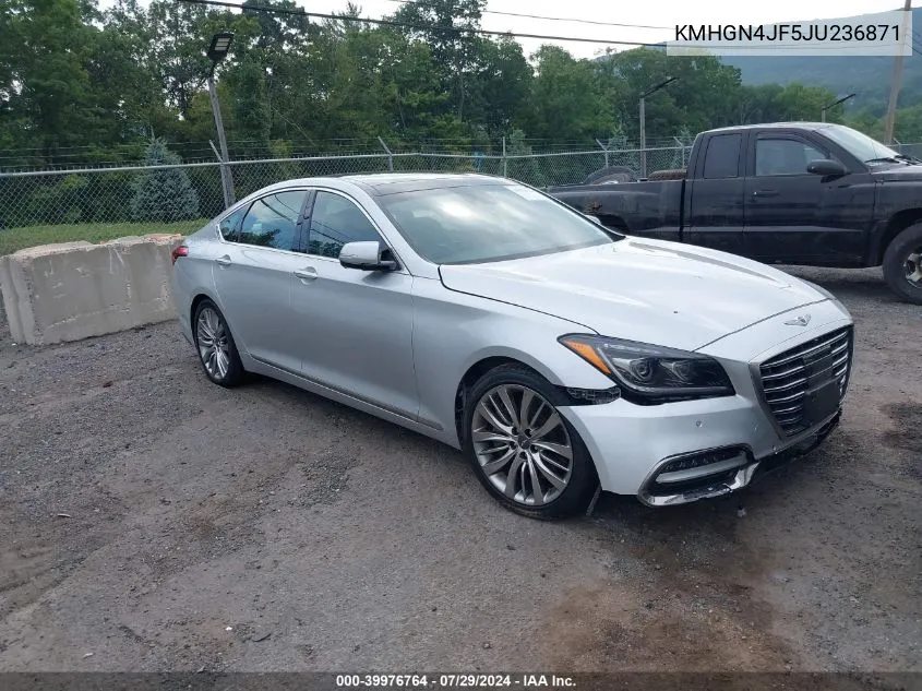 2018 Genesis G80 5.0 Ultimate VIN: KMHGN4JF5JU236871 Lot: 39976764