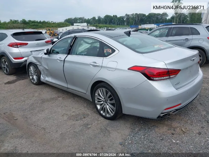 KMHGN4JF5JU236871 2018 Genesis G80 5.0 Ultimate