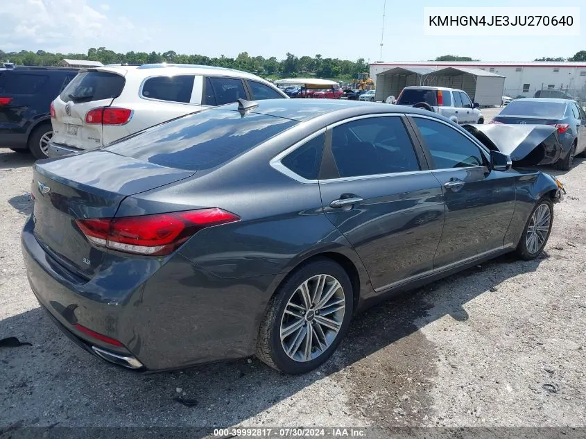 KMHGN4JE3JU270640 2018 Genesis G80 3.8