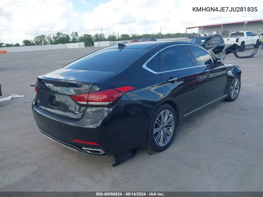 KMHGN4JE7JU281835 2018 Genesis G80 3.8