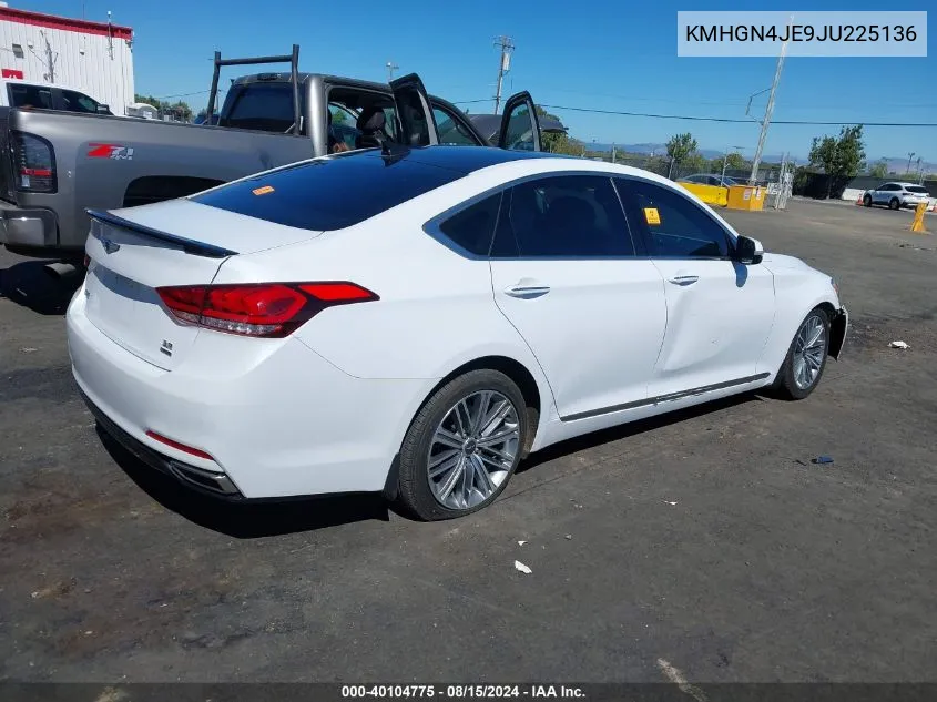 KMHGN4JE9JU225136 2018 Genesis G80 3.8