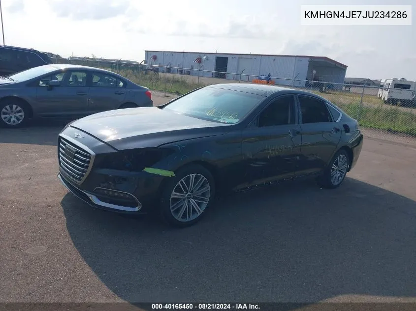 KMHGN4JE7JU234286 2018 Genesis G80 Premium/Ultimate