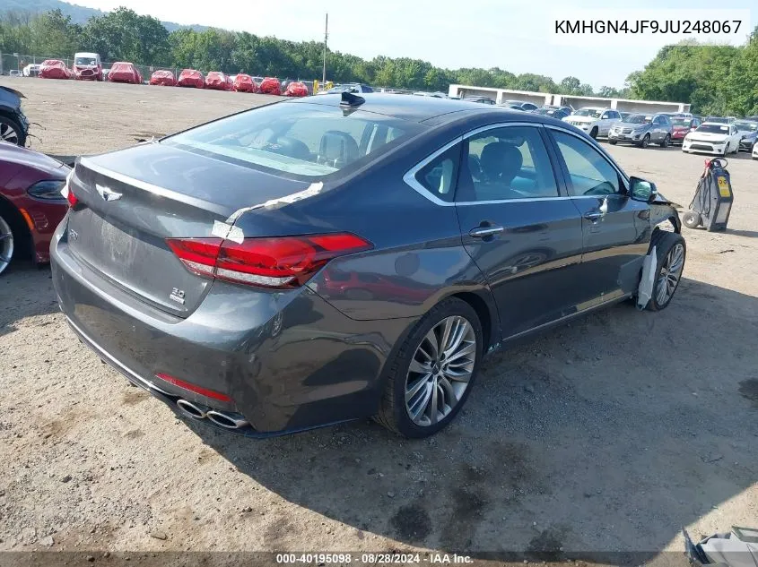 KMHGN4JF9JU248067 2018 Genesis G80 5.0 Ultimate