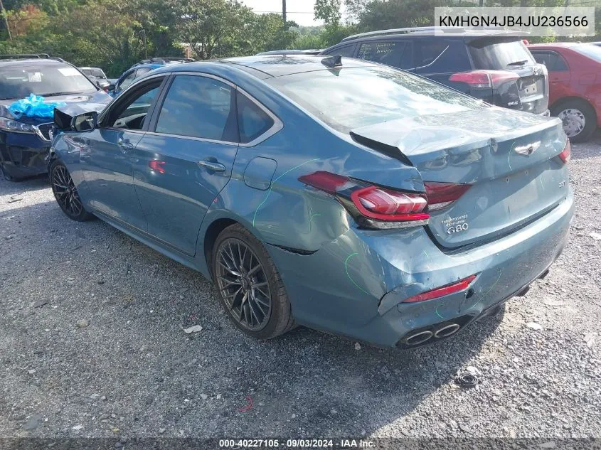 KMHGN4JB4JU236566 2018 Genesis G80 3.3T Sport