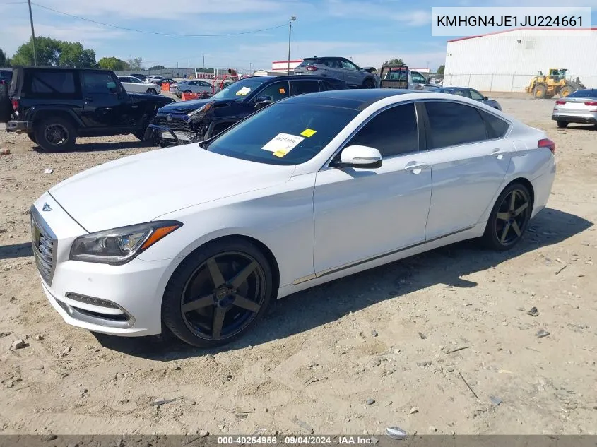 2018 Genesis G80 3.8 VIN: KMHGN4JE1JU224661 Lot: 40254956