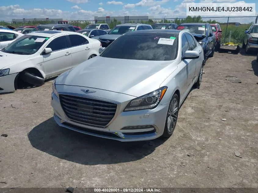 KMHGN4JE4JU238442 2018 Genesis G80 Premium/Ultimate