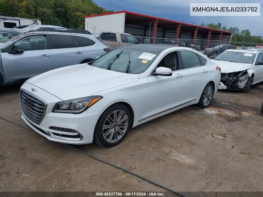 KMHGN4JE5JU233752 2018 Genesis G80 3.8