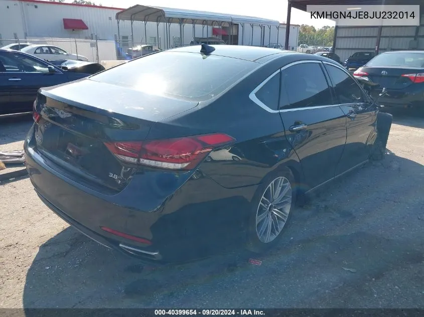 2018 Genesis G80 3.8 VIN: KMHGN4JE8JU232014 Lot: 40399654