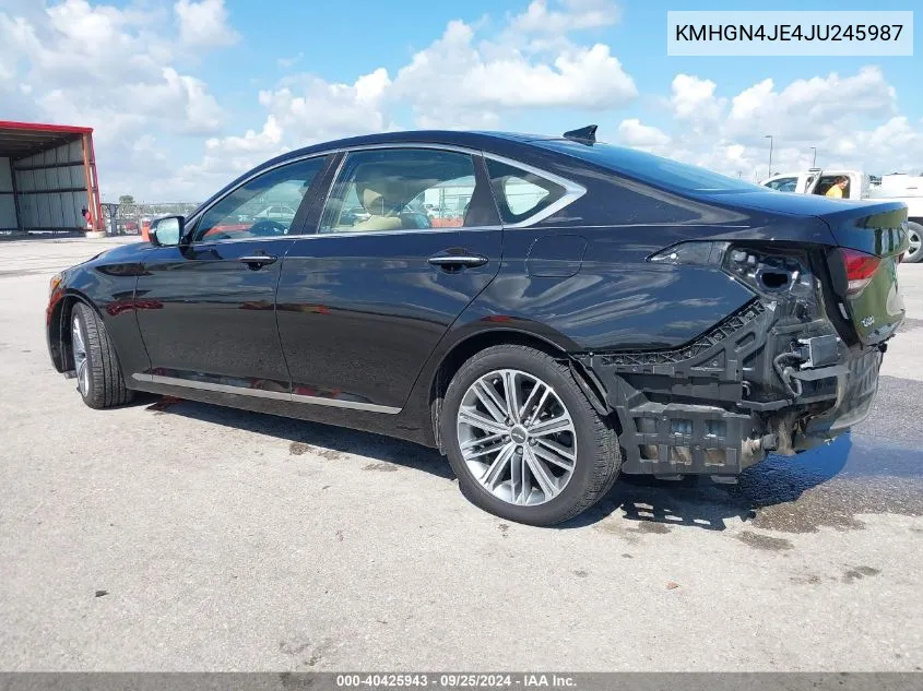 2018 Genesis G80 3.8 VIN: KMHGN4JE4JU245987 Lot: 40425943