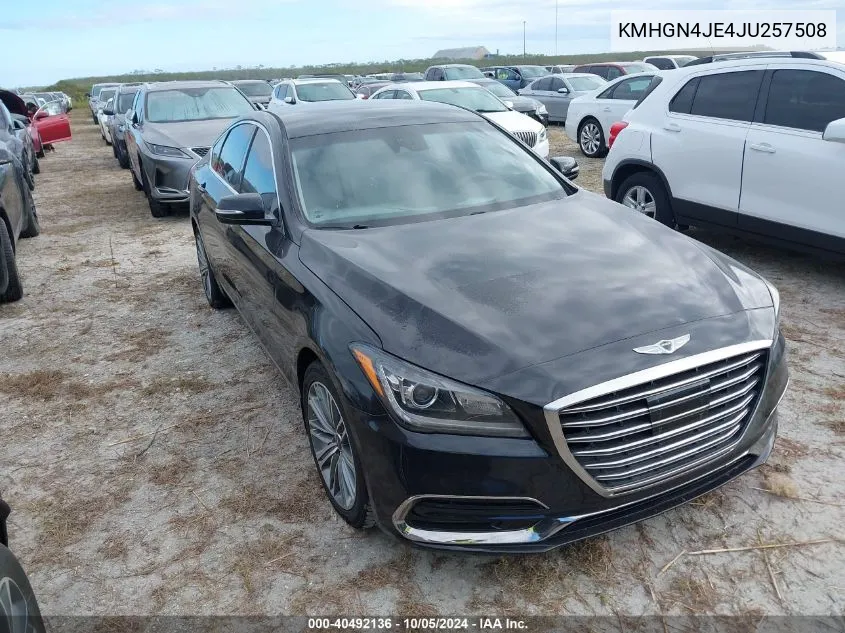 2018 Genesis G80 3.8 VIN: KMHGN4JE4JU257508 Lot: 40492136