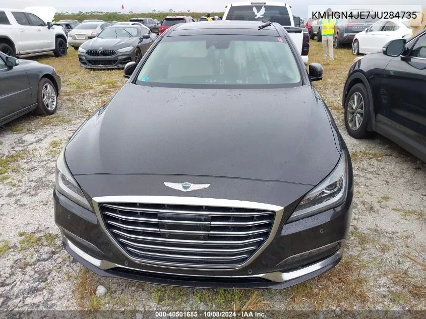 2018 Genesis G80 Premium/Ultimate VIN: KMHGN4JE7JU284735 Lot: 40501685