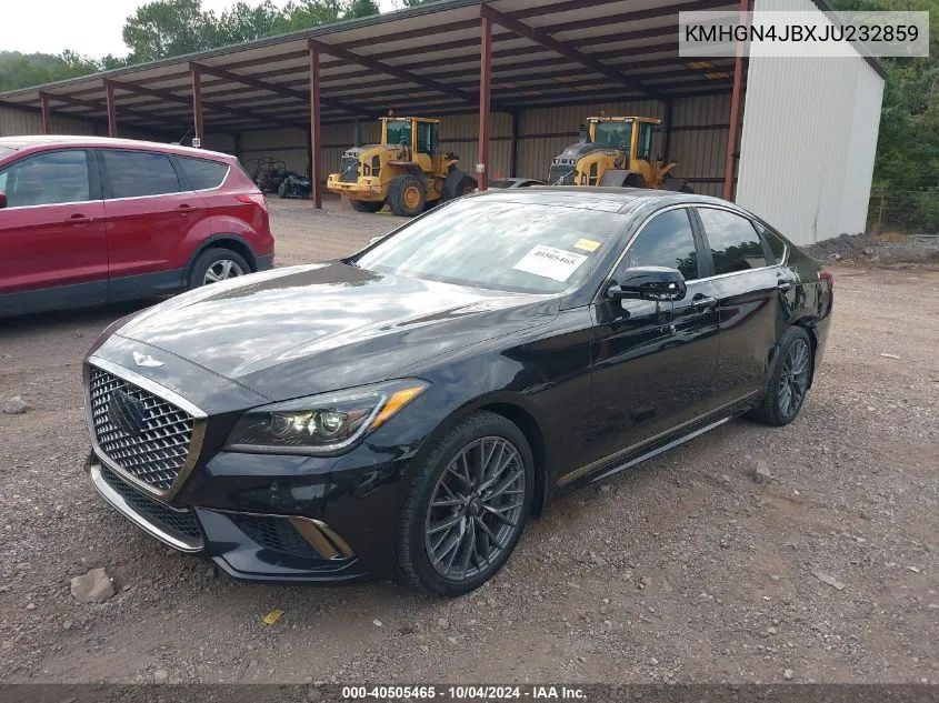 2018 Genesis G80 3.3T Sport VIN: KMHGN4JBXJU232859 Lot: 40505465