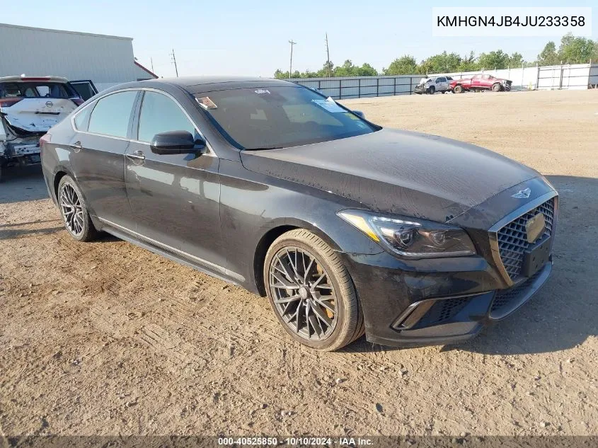 2018 Genesis G80 3.3T Sport VIN: KMHGN4JB4JU233358 Lot: 40525850