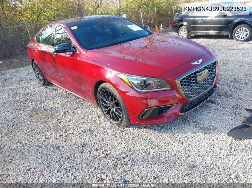 2018 Genesis G80 3.3T Sport VIN: KMHGN4JB9JU223523 Lot: 40739707