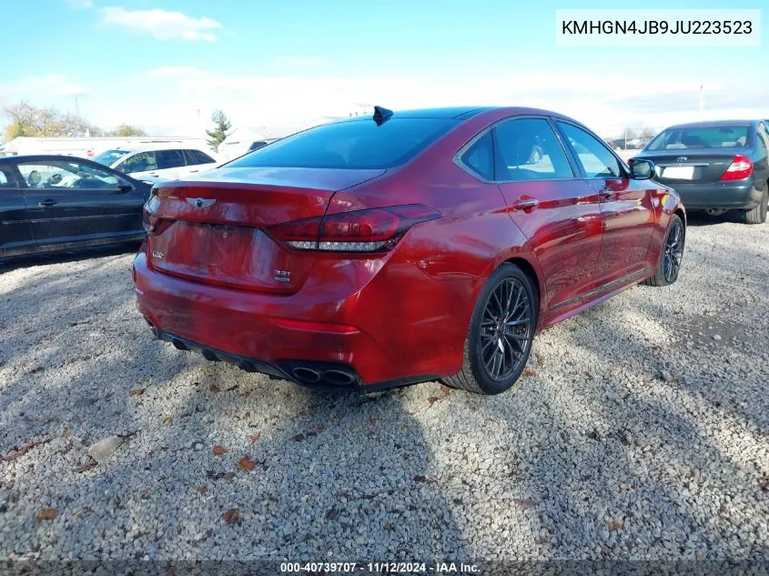 2018 Genesis G80 3.3T Sport VIN: KMHGN4JB9JU223523 Lot: 40739707