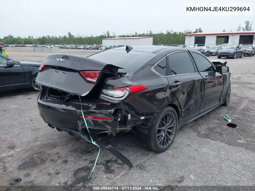 KMHGN4JE4KU299694 2019 Genesis G80 3.8