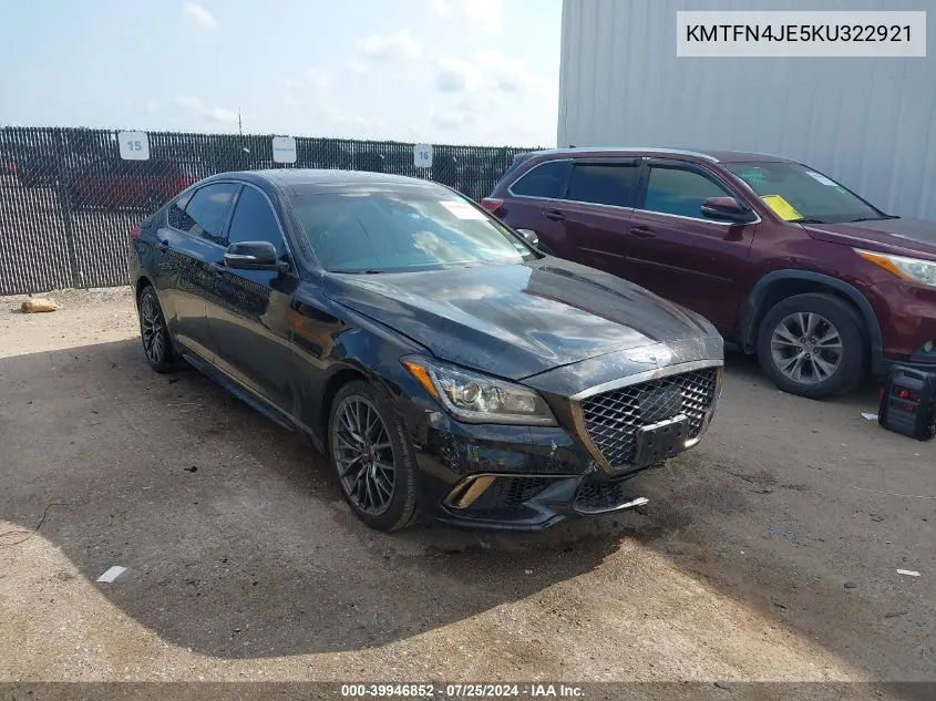 2019 Genesis G80 3.8 VIN: KMTFN4JE5KU322921 Lot: 39946852