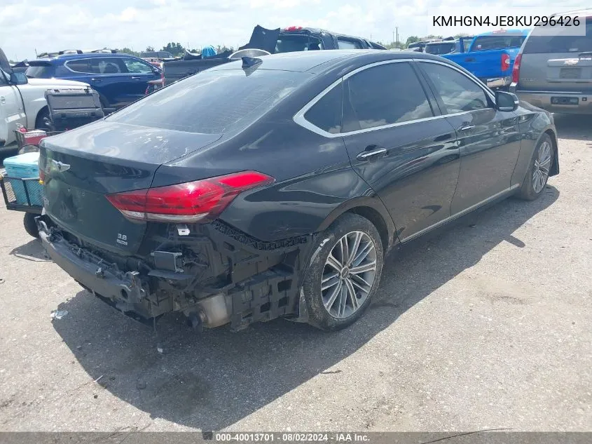 KMHGN4JE8KU296426 2019 Genesis G80 3.8