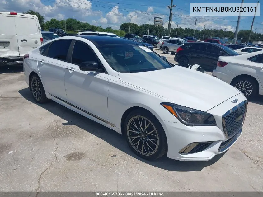 2019 Genesis G80 3.3T Sport VIN: KMTFN4JB0KU320161 Lot: 40165706