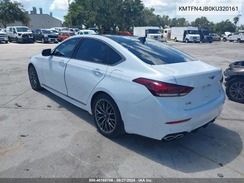 KMTFN4JB0KU320161 2019 Genesis G80 3.3T Sport