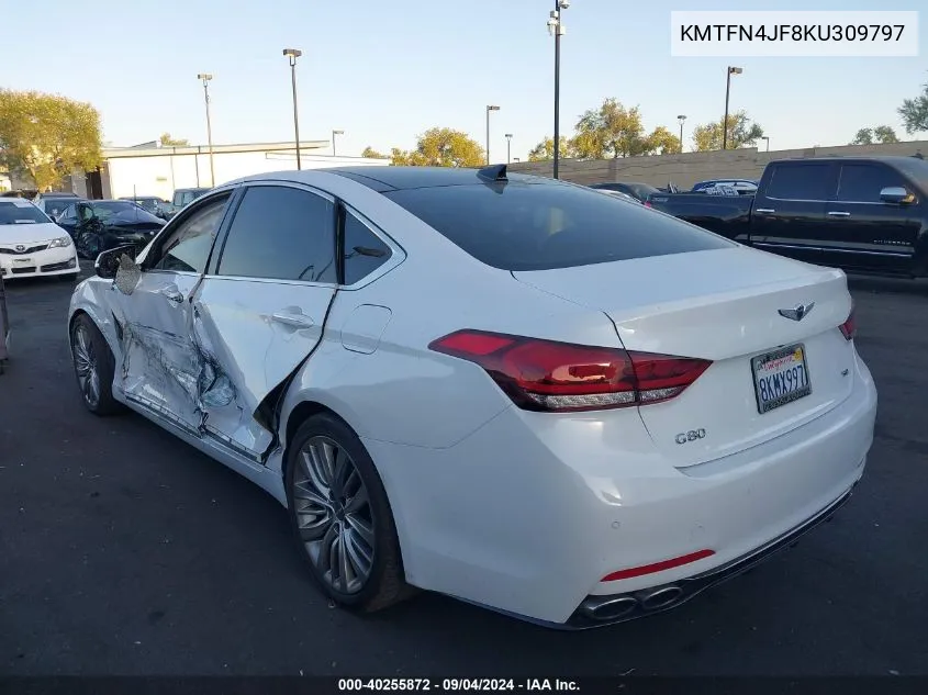 KMTFN4JF8KU309797 2019 Genesis G80 5.0 Ultimate