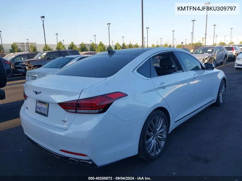 KMTFN4JF8KU309797 2019 Genesis G80 5.0 Ultimate