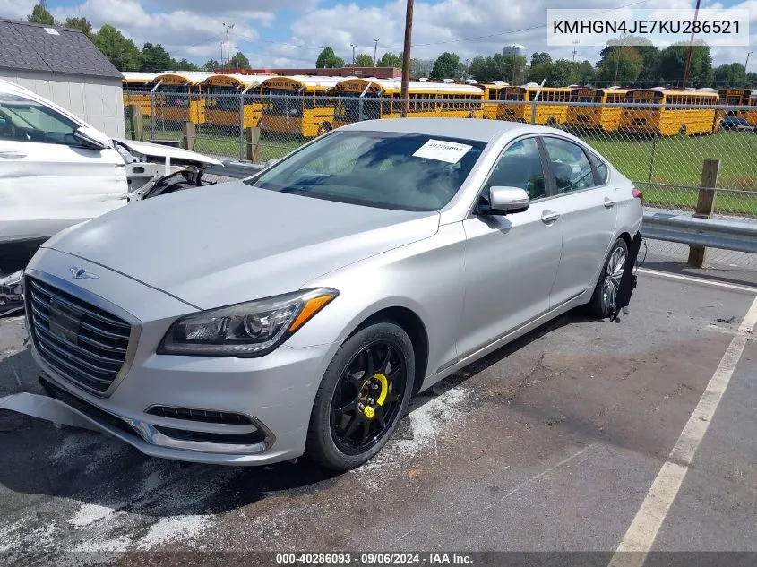 2019 Genesis G80 3.8 VIN: KMHGN4JE7KU286521 Lot: 40286093