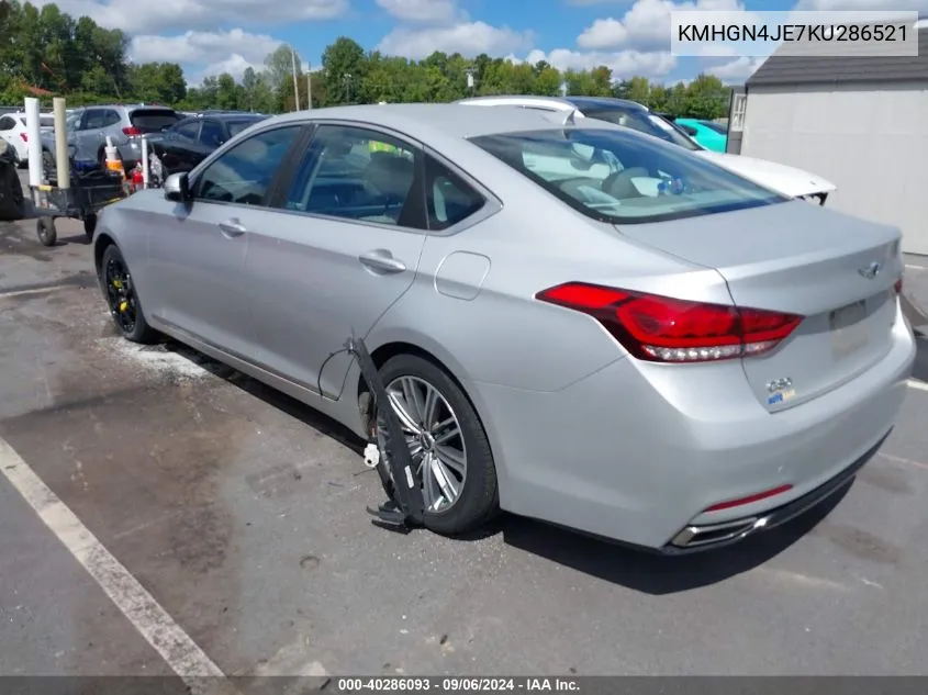 2019 Genesis G80 3.8 VIN: KMHGN4JE7KU286521 Lot: 40286093