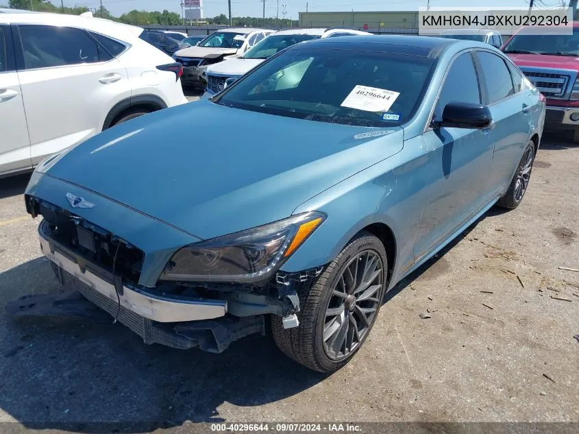 2019 Genesis G80 Sport/Ultimate VIN: KMHGN4JBXKU292304 Lot: 40296644