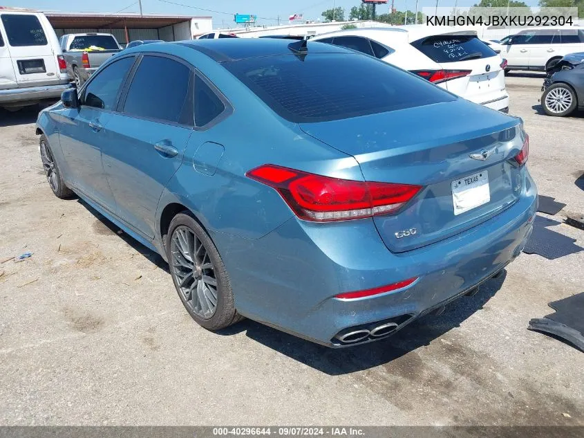 KMHGN4JBXKU292304 2019 Genesis G80 Sport/Ultimate