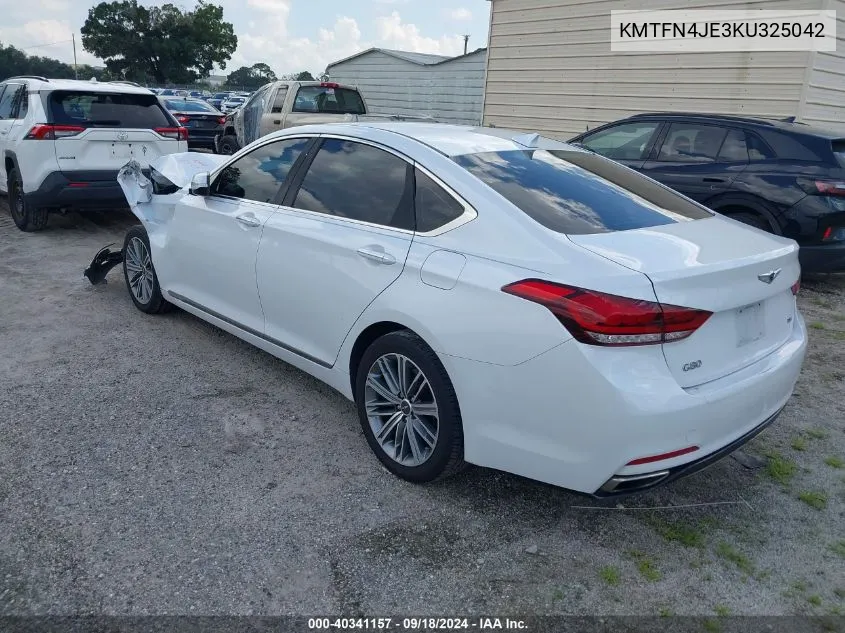 2019 Genesis G80 3.8 VIN: KMTFN4JE3KU325042 Lot: 40341157