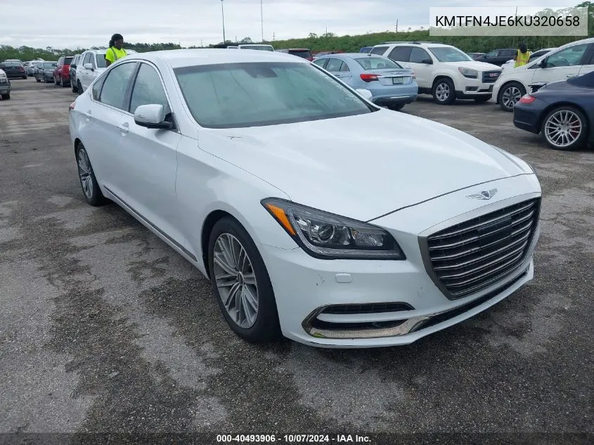 2019 Genesis G80 3.8 VIN: KMTFN4JE6KU320658 Lot: 40493906