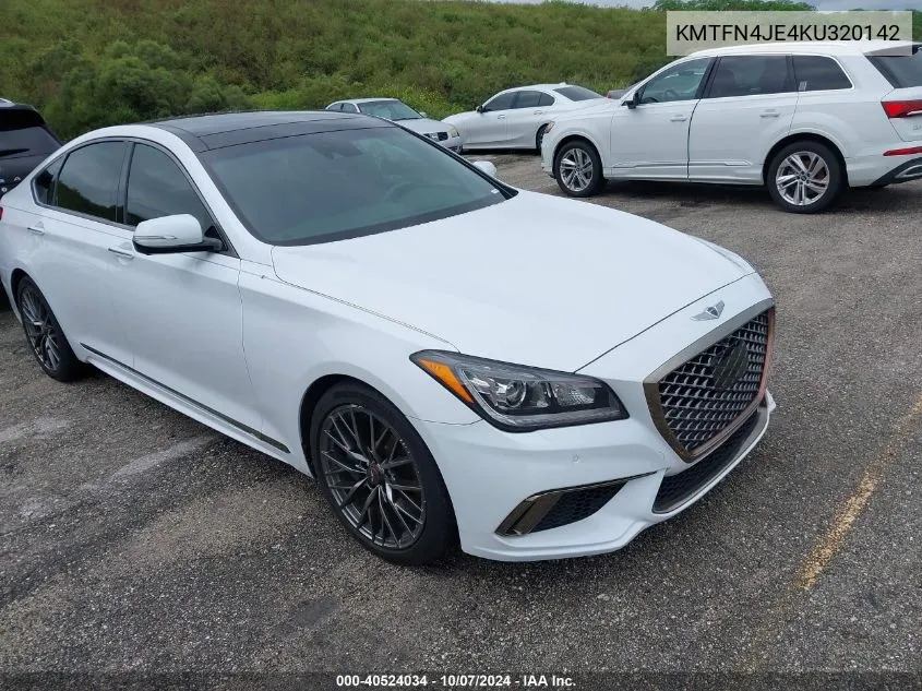 2019 Genesis G80 Sport/Ultimate VIN: KMTFN4JE4KU320142 Lot: 40524034