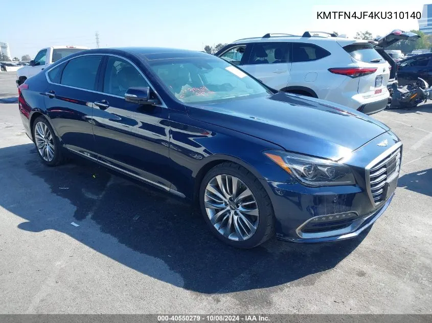 2019 Genesis G80 5.0 Ultimate VIN: KMTFN4JF4KU310140 Lot: 40550279